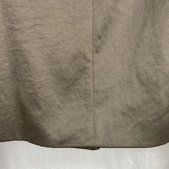 Vintage 90s Y2K Jacket Blazer by ENJOY medium brown shimmer kimono sleeve - Picture 14 of 16